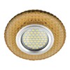 Миниатюра фото встраиваемый светильник fametto luciole dls-l135 gu5.3 glassy/gold | 220svet.ru