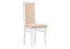Миниатюра фото стул деревянный woodville давиано бежевый велюр / белый 515978 | 220svet.ru