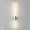 Миниатюра фото настенный светодиодный светильник crystal lux lineup ap18w led chrome | 220svet.ru