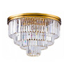 Миниатюра фото потолочный светильник odeon 8r gold/clear delight collection | 220svet.ru