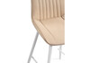 Миниатюра фото барный стул woodville седа велюр бежевый / белый 511170 | 220svet.ru
