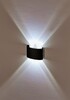 Миниатюра фото настенный светодиодный светильник imex cross il.0014.0001-4 bk | 220svet.ru