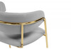Миниатюра фото стул на металлокаркасе woodville kamelia велюр светло-серый / золотой 15947 | 220svet.ru