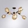 Миниатюра фото потолочная люстра на штанге arte lamp seppia a4211pl-8bk | 220svet.ru