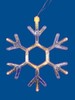 Миниатюра фото подвесной светодиодный светильник «снежинка» (ul-00007251) uniel uld-h1819-012/sta/3aaa warm white ip20 snowflake | 220svet.ru