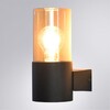 Миниатюра фото уличный настенный светильник arte lamp seginus a6515al-1bk | 220svet.ru