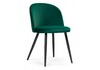 Миниатюра фото стул gabi 1 dark green / black | 220svet.ru