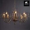 Миниатюра фото подвесная люстра arte lamp sparkles a3054lm-8go | 220svet.ru