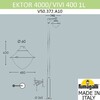 Миниатюра фото парковый фонарь fumagalli ektor 4000/midipilar/vivi 1l led-hip v50.372.a10.lxd6l | 220svet.ru