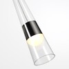 Миниатюра фото подвесной светодиодный светильник odeon light lump 5044/12l темный хром | 220svet.ru