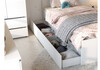 Миниатюра фото односпальная кровать woodville валенсия белый текстурный 536234 90х200 | 220svet.ru