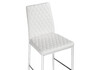 Миниатюра фото барный стул woodville teon white / chrome 15513 | 220svet.ru