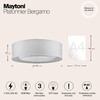 Миниатюра фото потолочный светильник maytoni bergamo mod617cl-04gr | 220svet.ru