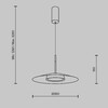 Миниатюра фото подвесной светодиодный светильник maytoni el mod041pl-l15b3k1 | 220svet.ru