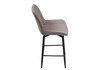 Миниатюра фото барный стул woodville седа к крутящийся латте / черный 520603 | 220svet.ru
