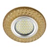 Миниатюра фото встраиваемый светильник fametto luciole dls-l144 gu5.3 glassy/gold | 220svet.ru