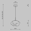 Миниатюра фото подвесной светильник maytoni malleata mod516pl-l5pt3k | 220svet.ru