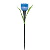 Миниатюра фото светильник на солнечных батареях (ul-00004279) uniel promo usl-c-454/pt305 blue tulip | 220svet.ru