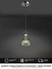 Миниатюра фото подвесной светильник seven fires leki wd3629/1p-cr-gn | 220svet.ru