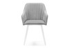 Миниатюра фото стул крутящийся woodville слэм светло-серое / белое 570177 | 220svet.ru