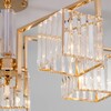 Миниатюра фото потолочная люстра eurosvet 10126/5 золото/прозрачный хрусталь strotskis smart | 220svet.ru