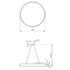 Миниатюра фото подвесной светодиодный cветильник geometria эра ring spo-132-w-40k-088 88вт 4000к белый б0050560 | 220svet.ru