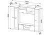 Миниатюра фото гостиная woodville lucius дуб сонома / белый 499612 | 220svet.ru