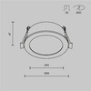 Миниатюра фото встраиваемый светильник maytoni orb dl130-gx53-w | 220svet.ru