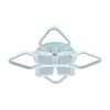 Миниатюра фото потолочная светодиодная люстра profit light 5893/4+4a wht | 220svet.ru