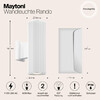 Миниатюра фото уличный настенный светильник maytoni rando o419wl-02w | 220svet.ru