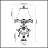 Миниатюра фото настольная лампа odeon safira 2802/1t | 220svet.ru