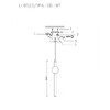 Миниатюра фото подвесной светодиодный светильник lumien hall greniya lh8023/1pa-gd-wt | 220svet.ru