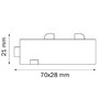 Миниатюра фото коннектор трековый однофазный i-образный черный для pro lightstar barra 505107 | 220svet.ru