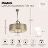 Миниатюра фото подвесная люстра maytoni venera h260-03-n | 220svet.ru