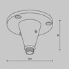 Миниатюра фото фиксатор для накладного монтажамодульной  системы maytonishelf ca026bs-b | 220svet.ru