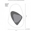Миниатюра фото настенный светодиодный светильник iledex silk f097-9w-3000k bk-wh | 220svet.ru