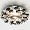 Миниатюра фото встраиваемый светильник ambrella light crystal k206 bk/ch | 220svet.ru