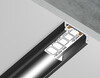 Миниатюра фото алюминиевый профиль накладной для светодиодной ленты до 11мм ambrella light illumination gp1700bk | 220svet.ru