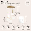 Миниатюра фото подвесной светильник maytoni basic form mod321pl-05g1 | 220svet.ru