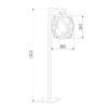 Миниатюра фото уличный светильник elektrostandard ambra 35133/f черный a056235 | 220svet.ru