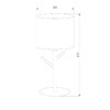 Миниатюра фото настольная лампа tk lighting 5571 white | 220svet.ru