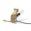 Миниатюра фото настольная лампа mouse lamp gold mac | 220svet.ru