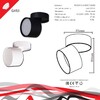 Миниатюра фото спот reluce 53009-9.5-001ct gx53 bk | 220svet.ru