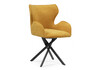 Миниатюра фото стул на металлокаркасе крутящийся woodville карлайл горчичный / черный 584292 | 220svet.ru