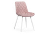 Миниатюра фото стул woodville баодин без канта розовый/белый 517119 | 220svet.ru