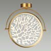 Миниатюра фото потолочный светодиодный светильник odeon light midcent 6627/36cl античная бронза | 220svet.ru
