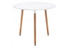 Миниатюра фото стол деревянный lorini 90 white / wood | 220svet.ru