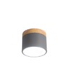Миниатюра фото накладной светодиодный светильник inodesign wood gray 20.0810 | 220svet.ru