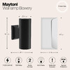 Миниатюра фото уличный настенный светильник maytoni bowery o574wl-02b | 220svet.ru