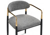 Миниатюра фото кресло woodville lord серый/золотой 15741 | 220svet.ru